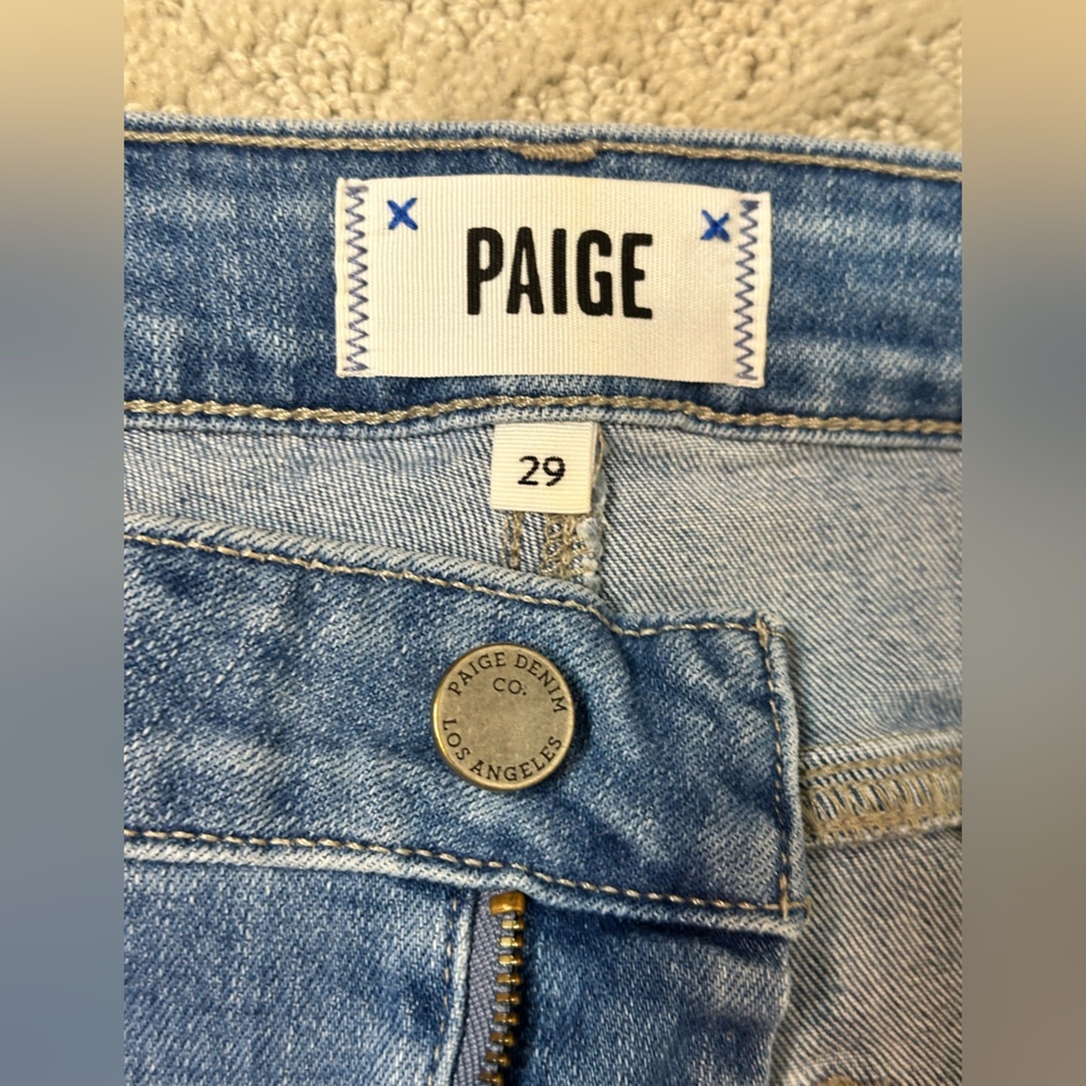 Sz 29 Paige Hoxton Slim Myla Wash stretch straight leg - Picture 8 of 10